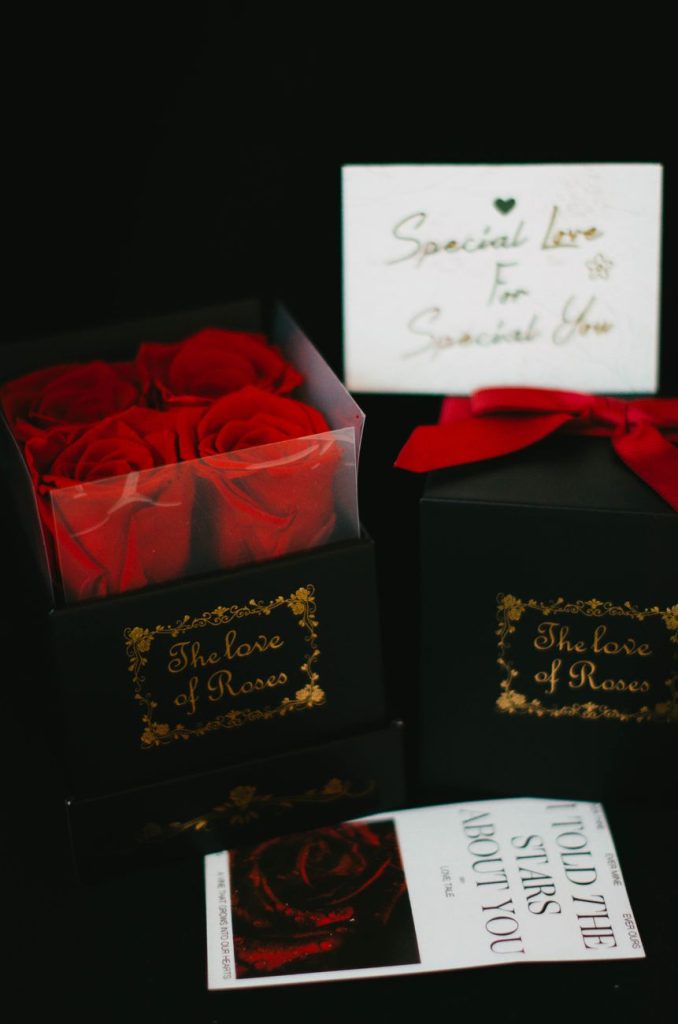 Caja Corazón de Rosa Eterna